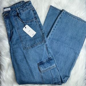 Forever 21 Straight Leg Cargo Jeans